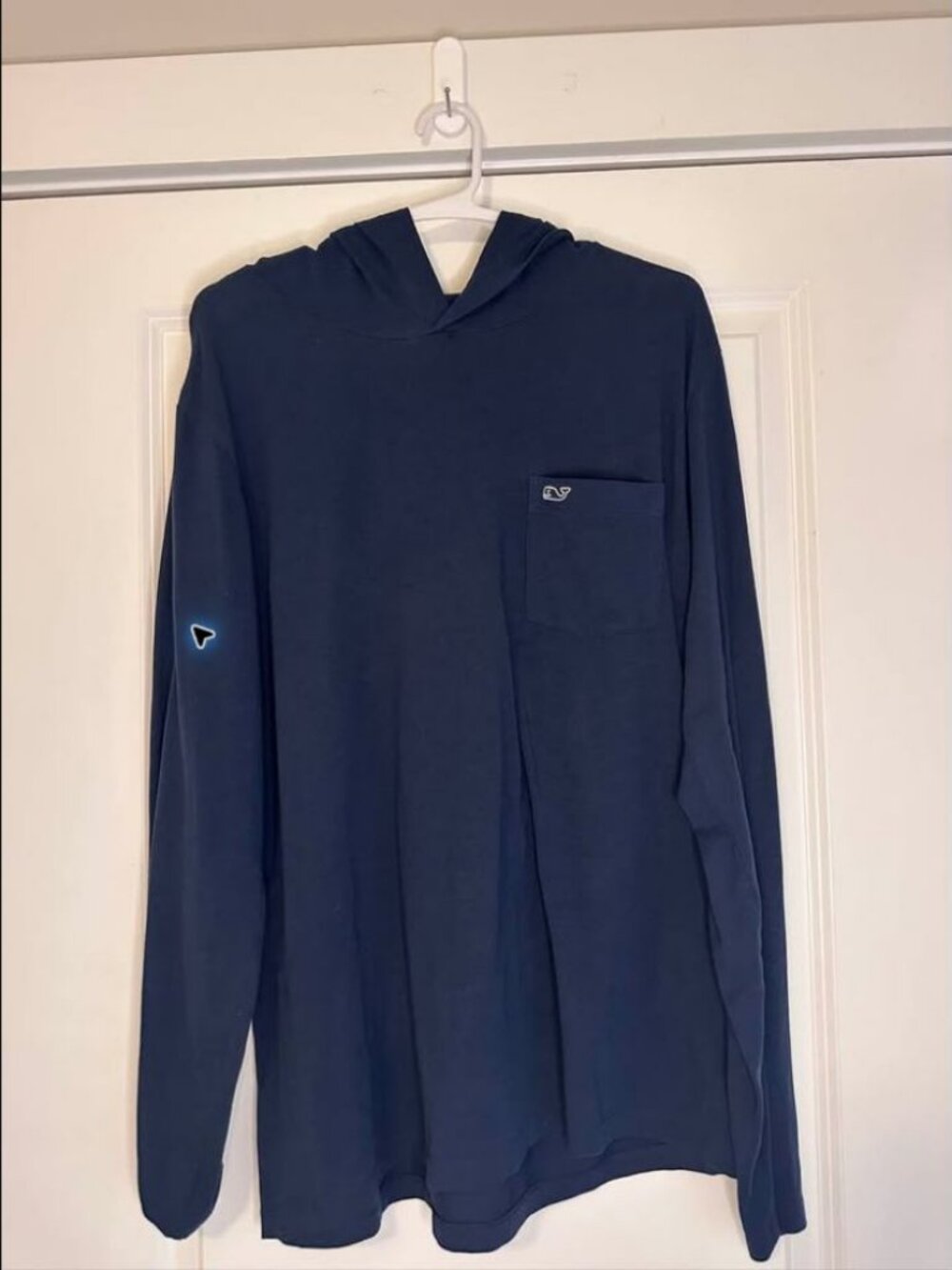Vineyard Vines Edgartown Navy Hooded Tee Men’s M